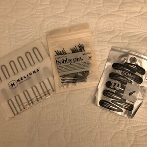 Kitsch Black Snap Clip Hair Pins - Pack of 10